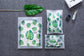 Transparent Plant Cosmetic Bag