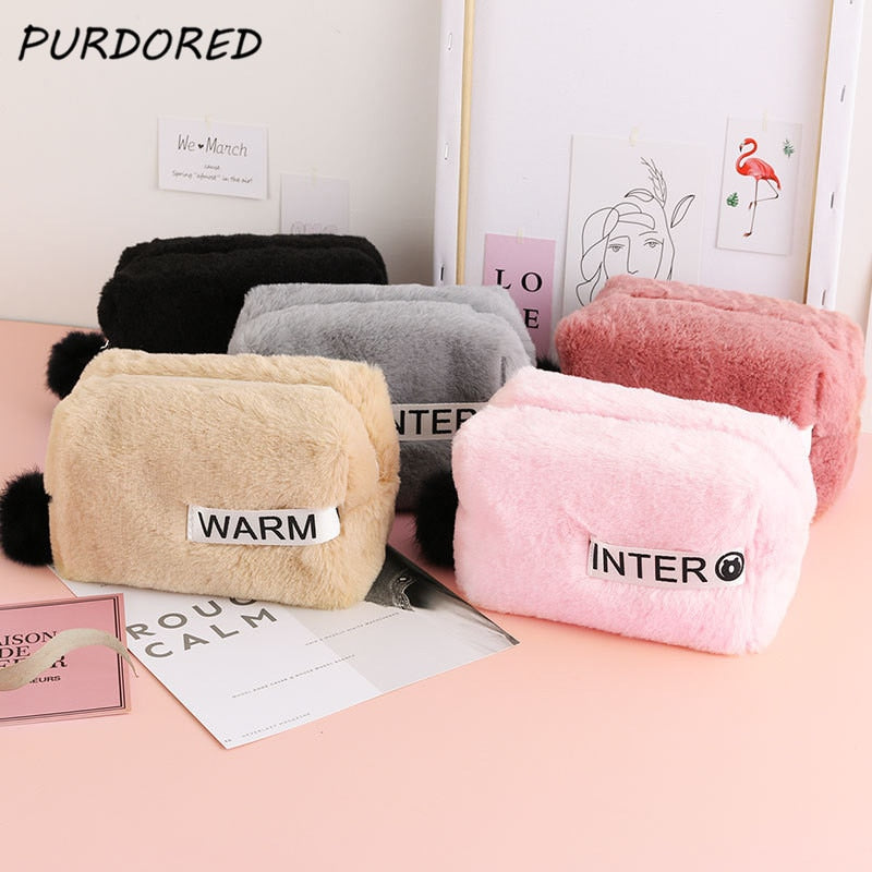 Furry Cosmetic Bag