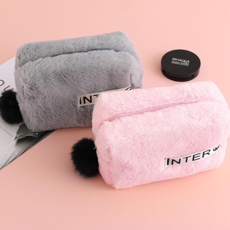 Furry Cosmetic Bag