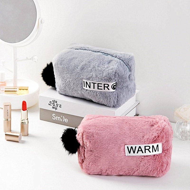 Furry Cosmetic Bag