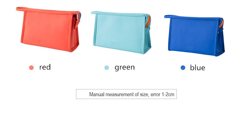 Compact Candy Color Makeup Bag