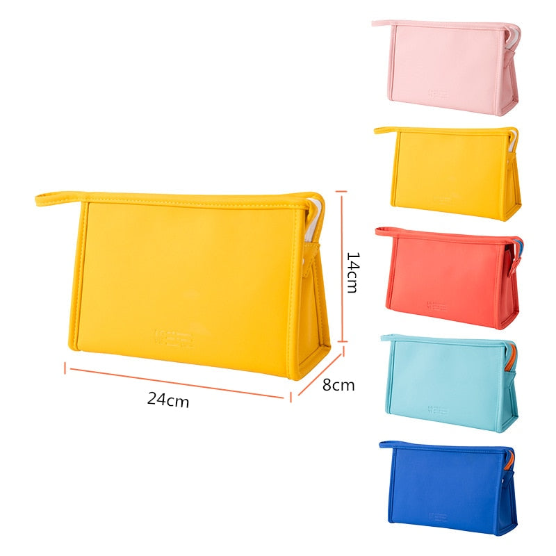 Compact Candy Color Makeup Bag